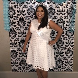 Donna Karan white dress